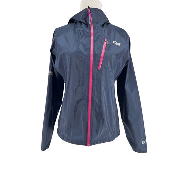 Outdoor Research Women's Navy Blue Helium II Hooded Jacket Size XS - Picture 1 of 7